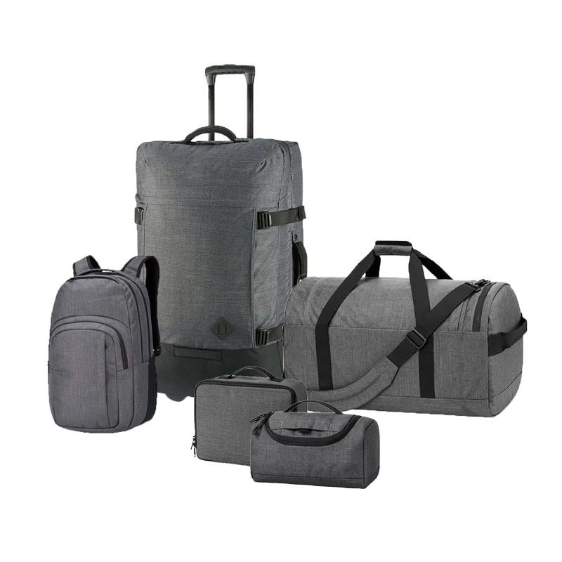Promoción Duffel Bag 5 PC Juegos la bolsa de equipaje Trolley de viaje