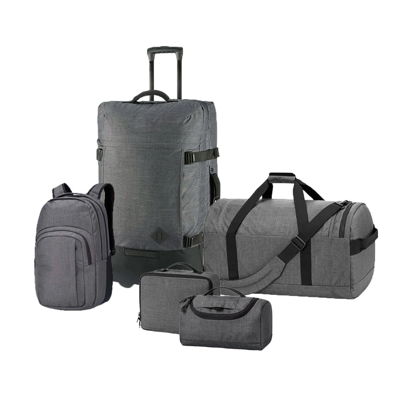 Promotion Polochon 5 PC Trolley de Voyage Sac de bagages fixe