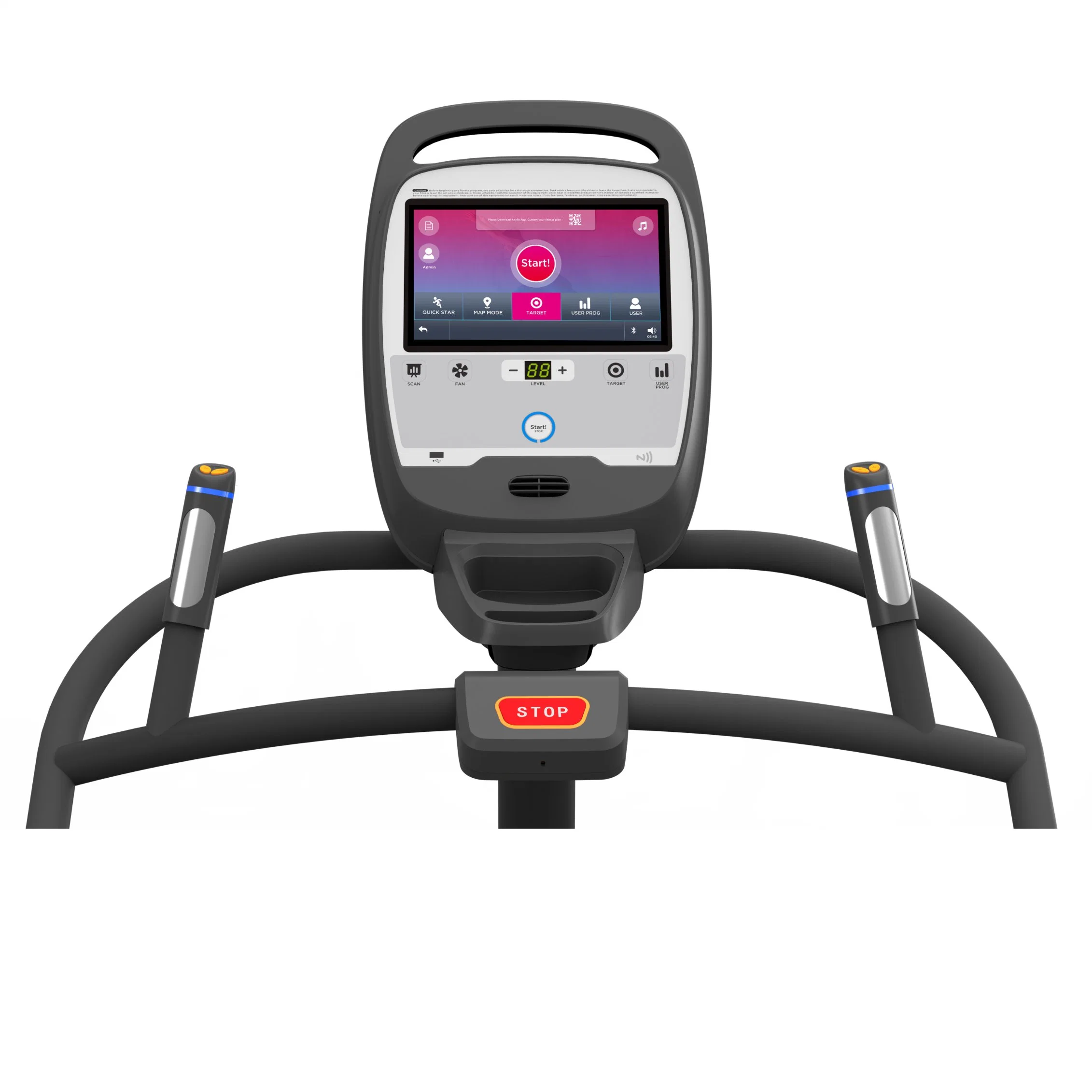 Fabricante China Touch Screen stair Simulator ginásio profissional escalada Fitness Escada de ciclismo com motor com CE/En957/TUV/SGS/OHSAS/ISO