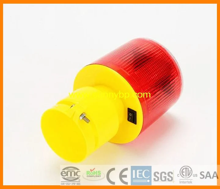 Solar LED Trafic Engineering Flash Light Caution Lamp Warn Lamp