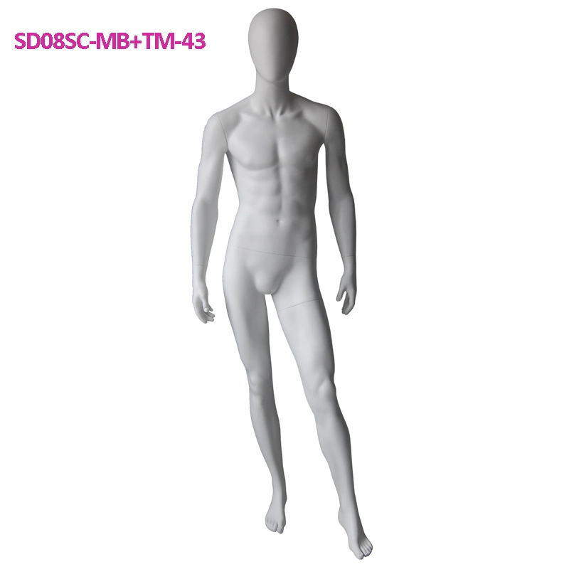 Clothes Shop Fiberglass Male Standing Full Body Mannequin for Display