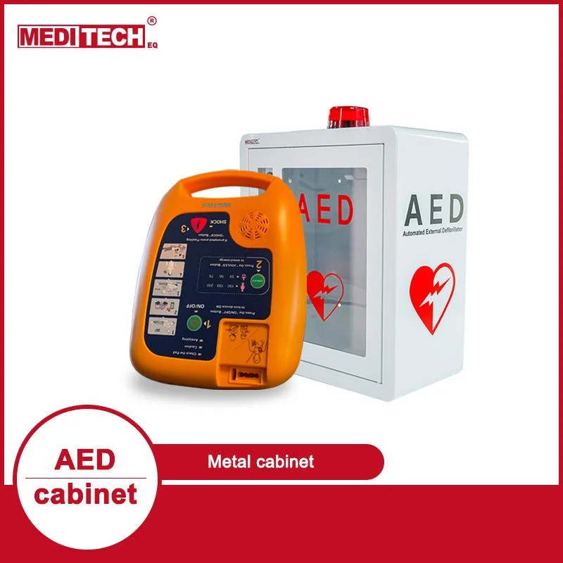 Aed Box with Sound and Light Alarm with Holder and Smooth Finish