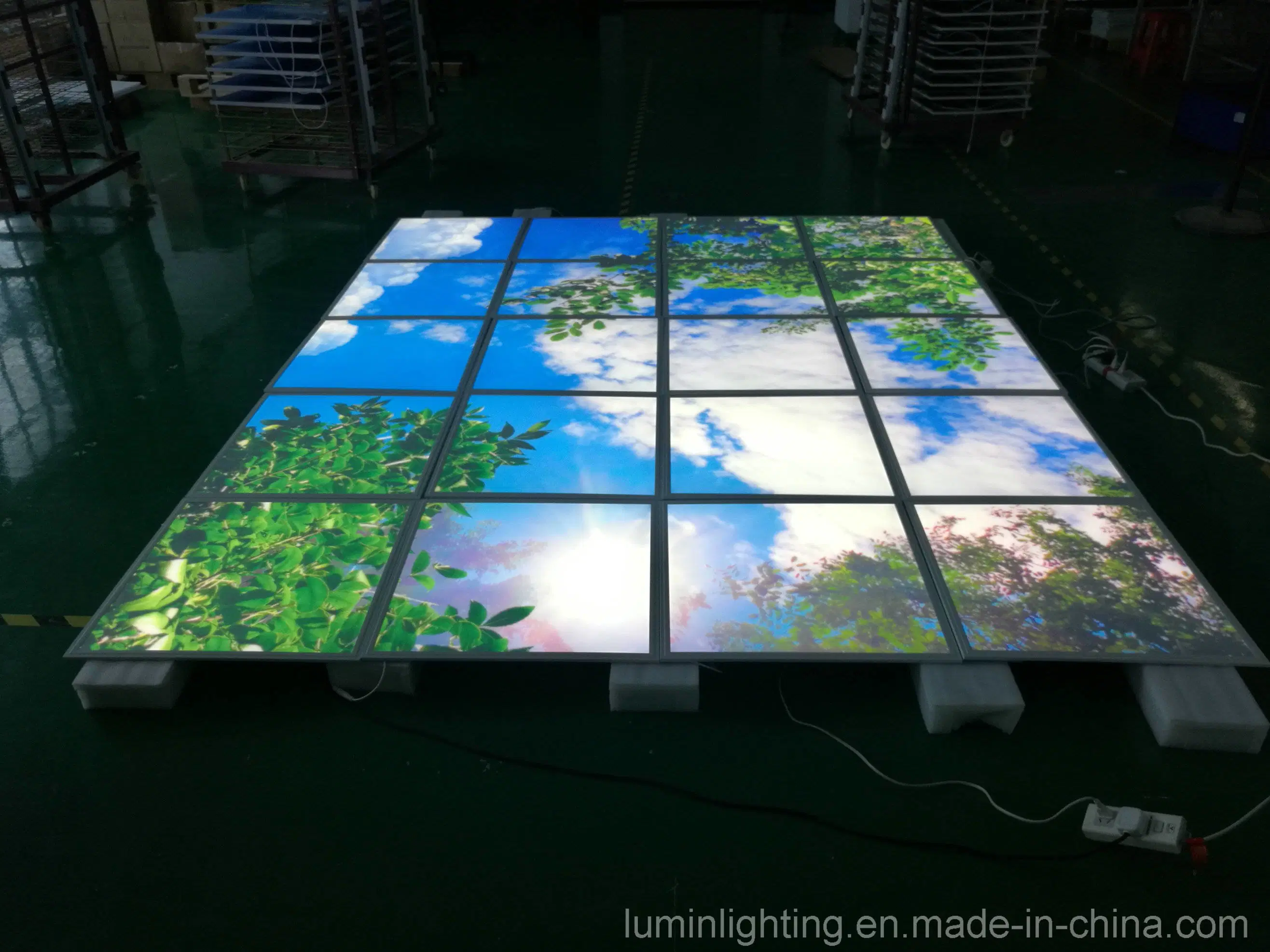 Weiße Wolken LED Sky Panel Beleuchtung 595 * 595mm Ra90