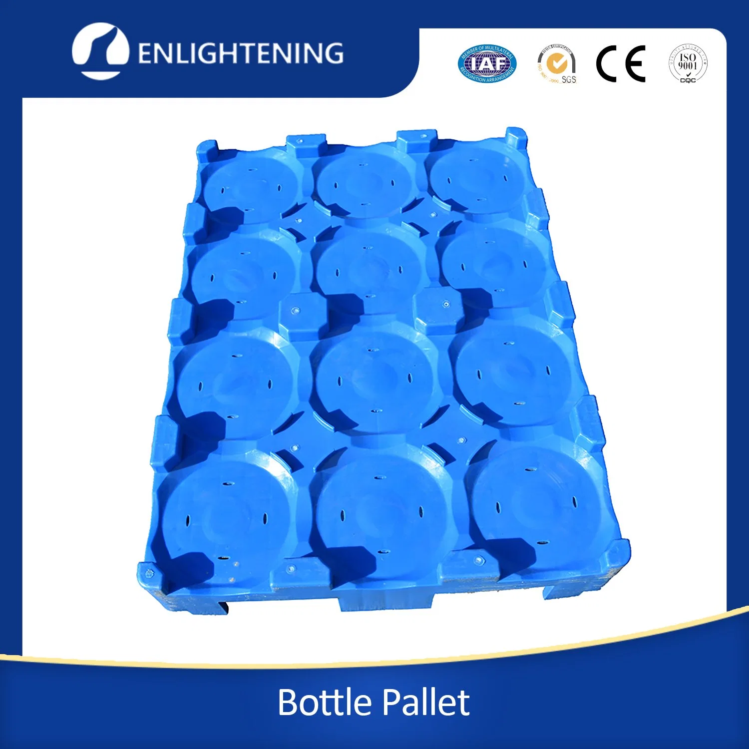 Heavy Duty Stackable 5 Gallon Water Bottle Plastic Pallet