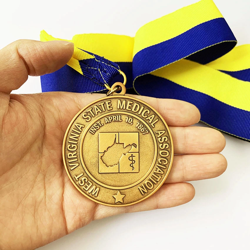 Premio de la cinta medallas de oro chapado Soft enamel medalla boxeo para la venta