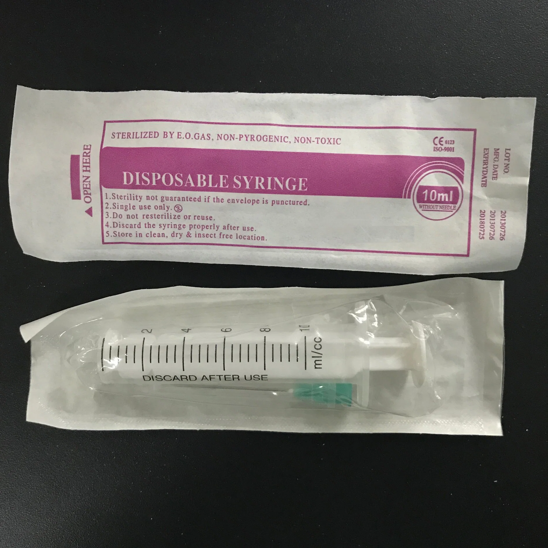 Disposable Plastic Syringe with Needle 3-Part