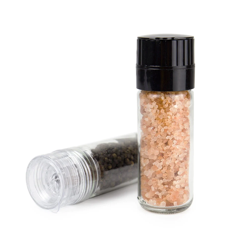 100ml Plastic Salt and Pepper Mill Glass Bottle Grinder