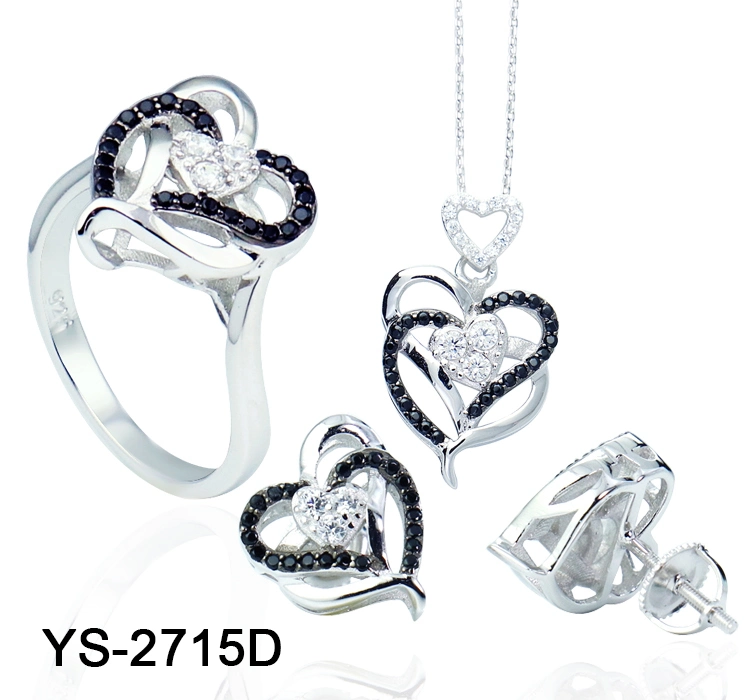 925-х золотистый укладка из серебра в цвет Sterling Silver Fashion Jewelry Micro Набор CZ