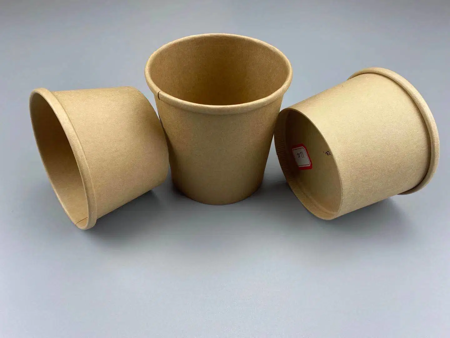 Free Sample Disposable Paper Takeaway Soup Bowl Kraft Paper Cup with Lid