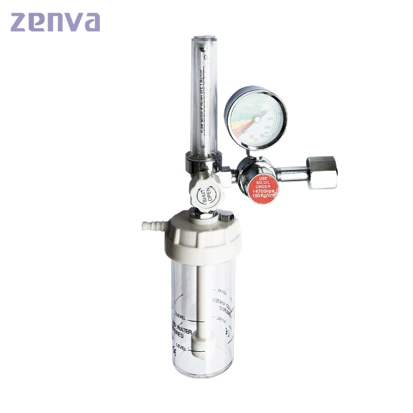 Medical Oxygen Regulator with Flowmeter and Humidifier Bottle