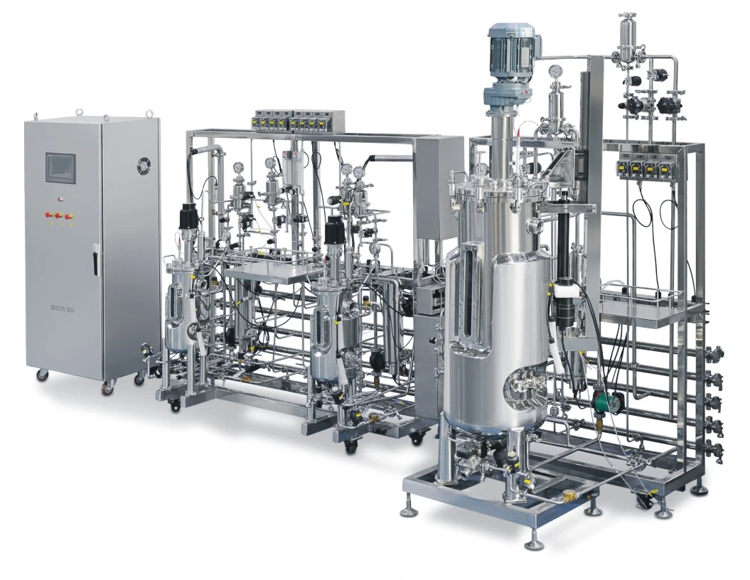 Specialized Bioreactors with Insulated Fermentor Multi-Union 100L Stainless Steel