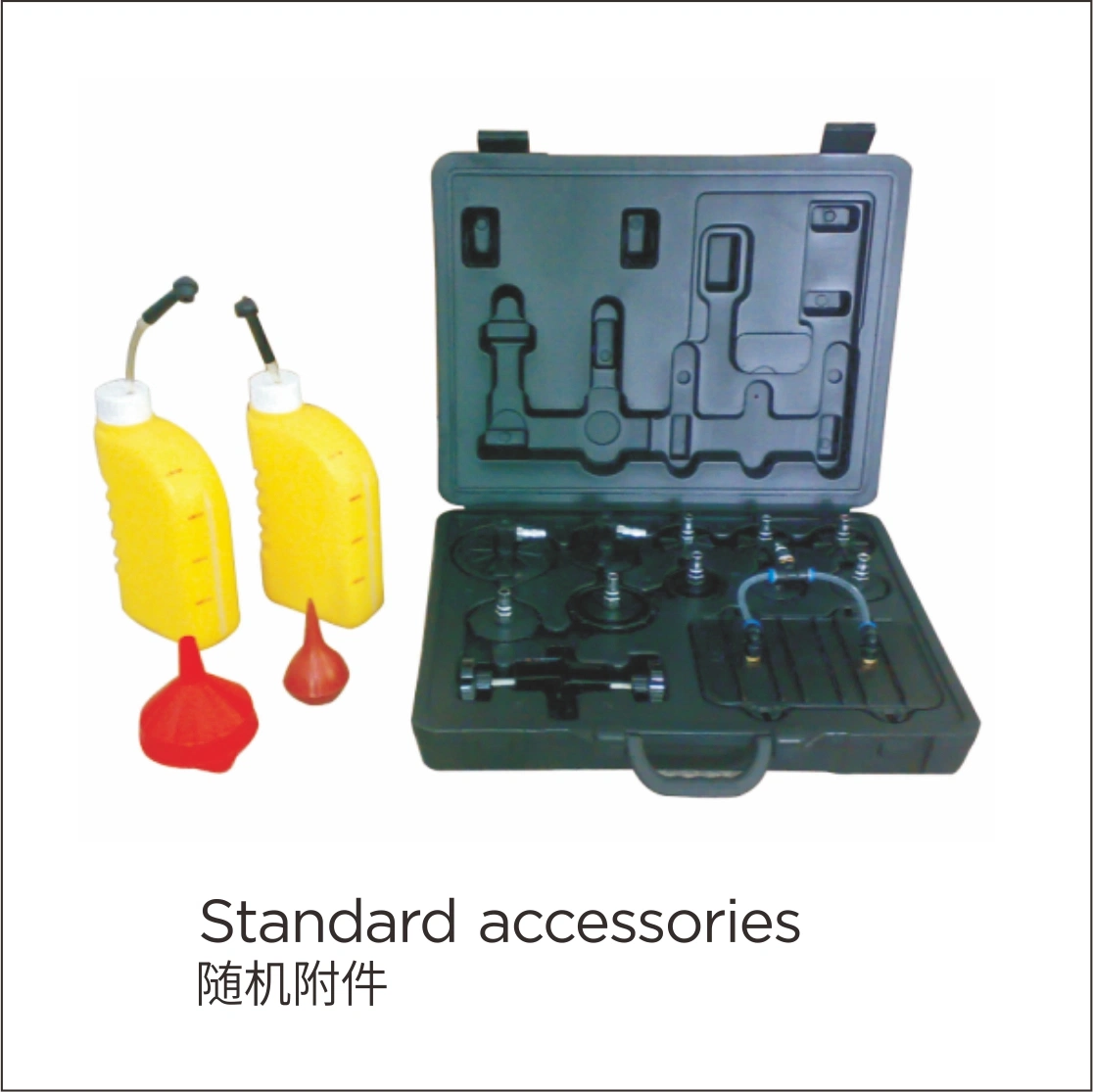 Pneumatic Brake Bleeder Machine Brake Fluid Bleeder Kit Pneumatic Clutch Oil Exchange Tool Brake Bleeder Fluid Exchange with Adapter