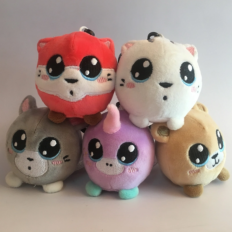 Vários animais Redondo Macio Plush Brinquedos 8cm PU Bola Squishy recheado animais de estimação