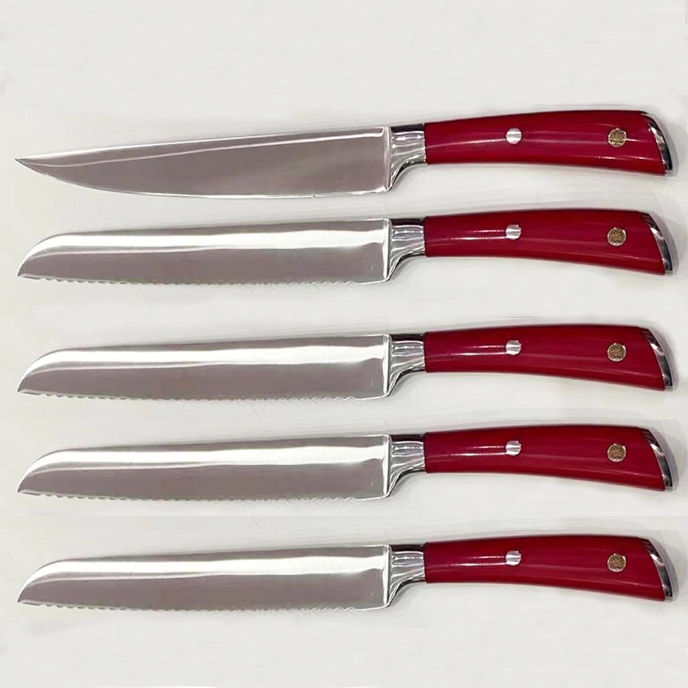 Kitchen Professional Serrated Knife Set with High quality/High cost performance 