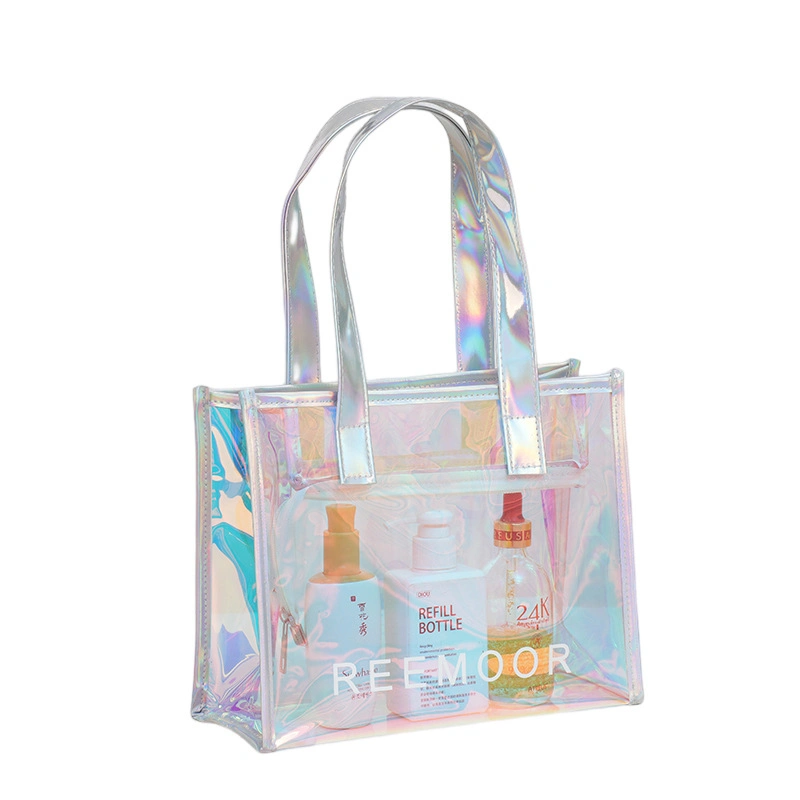 PVC Tote Bags Heat Transfer Printing PP Bag PP Gift Handbag Gift Box Bag for Promotional