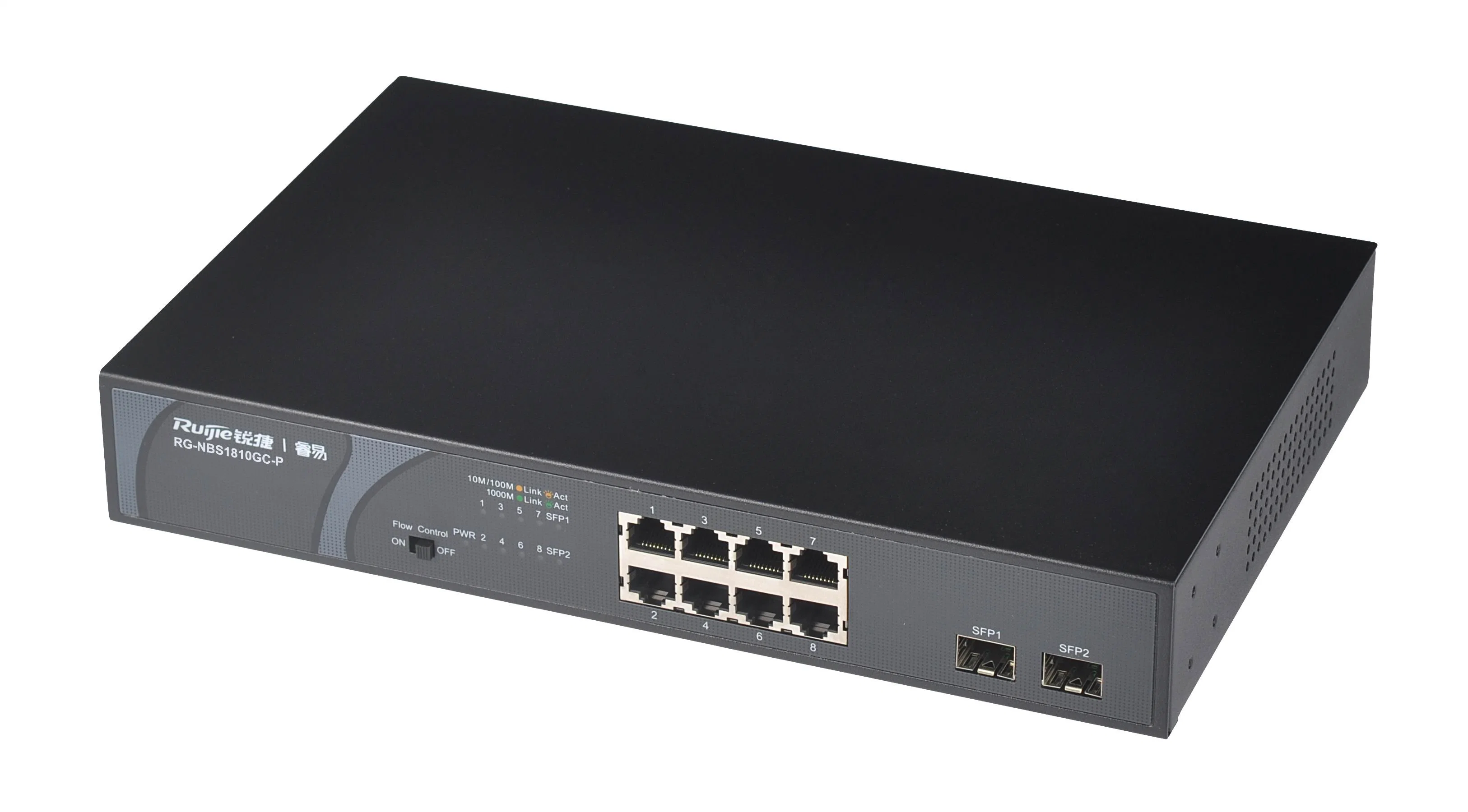 Высокая производительность Rg-Nbs1810GC-P 8 портов коммутатора Ethernet сетевой коммутатор