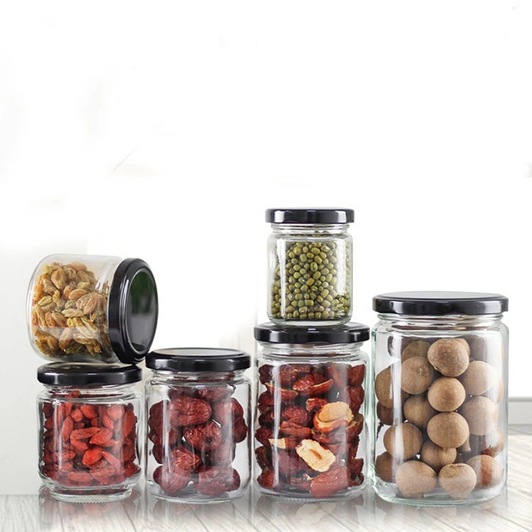 Small 100ml Empty Round Jam Food Storage Glass Jar Glass Storage