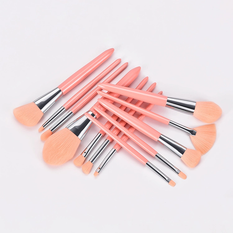 2021 Nuevo caramelo rosa, violeta 12 pzas maquillaje profesional Brush Tool Kit de belleza estética