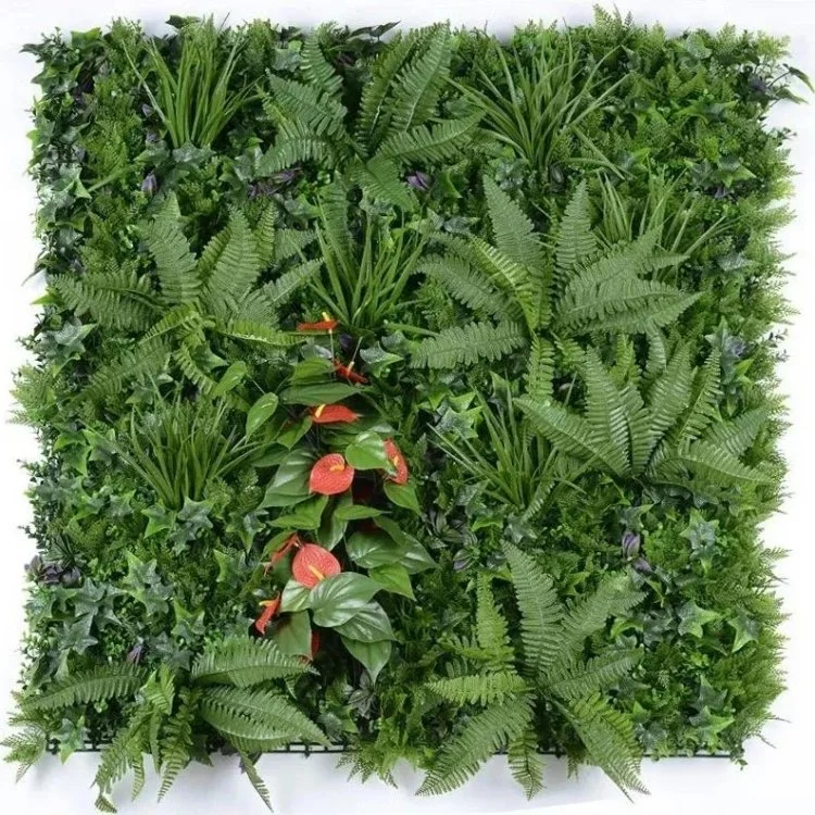 Wall Artificial Grass UV Protected Outdoor Garden Green Plants Panels Vertical Garden Planter