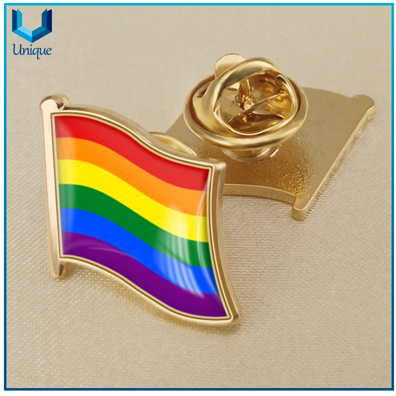 Custom Design Laple Pin, Gold Metal Brooch with Epoxy, Mother's Pin for Souvenir Promotional Gifts