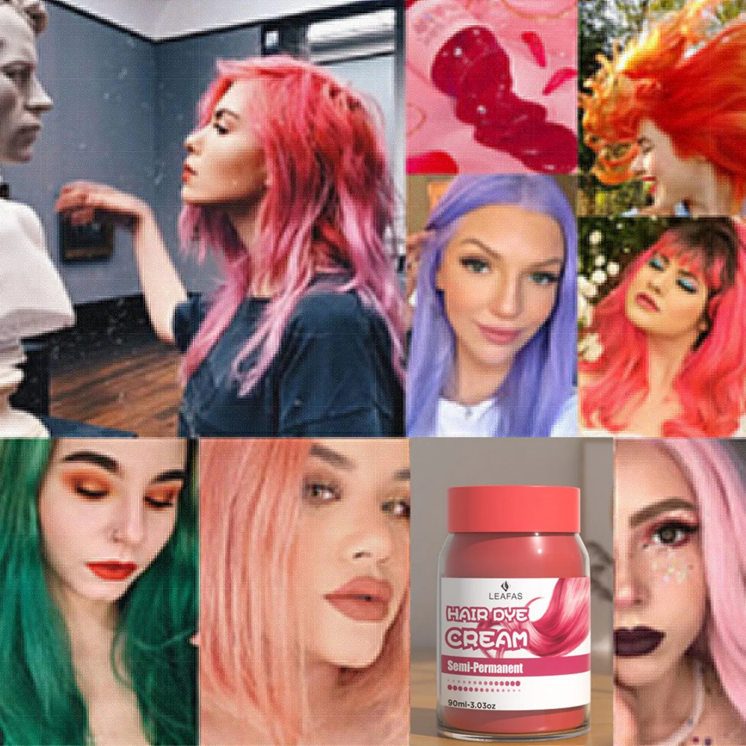 2022 Venta caliente profesional personalizables el color del cabello tintes capilares marcas