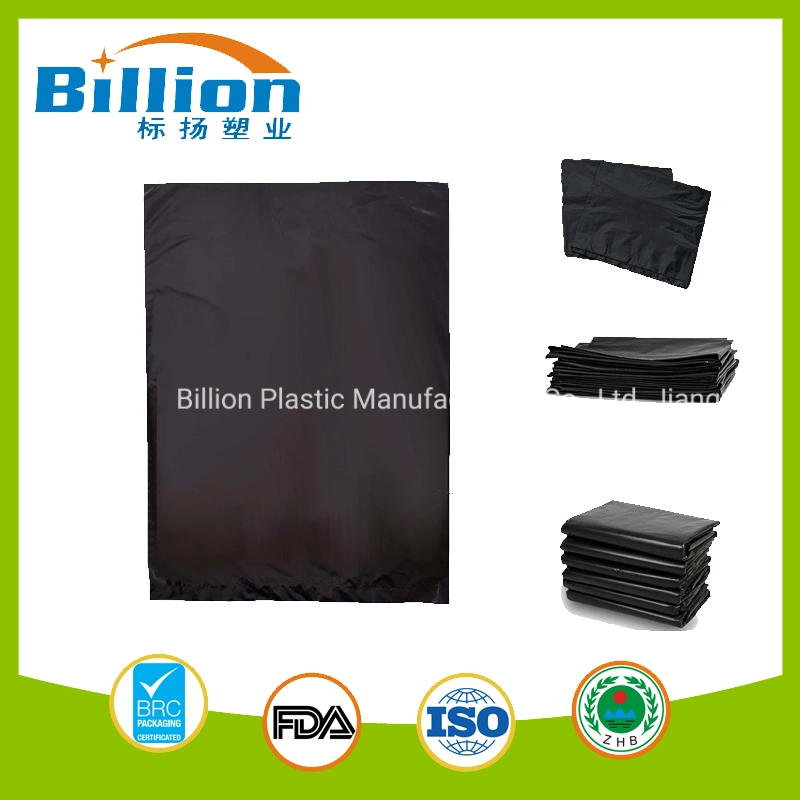 HDPE Plastic Black Heavy Duty Pure Refuse Sacks Waste Bin Garbage Bag