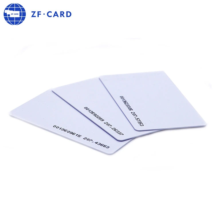 Factory Custom PC Blank Card PVC 1536 Bit MIFARE Ultralight (R) C Contactless RFID Ribbon White Card