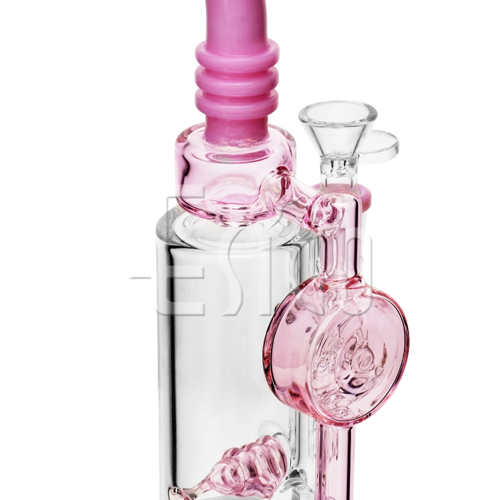 Esigo Diseño único Lollipop por funcional Shisha Hookah aceite DAB RIG vidrio ahumado tubo de agua de vidrio con 4 colores lima