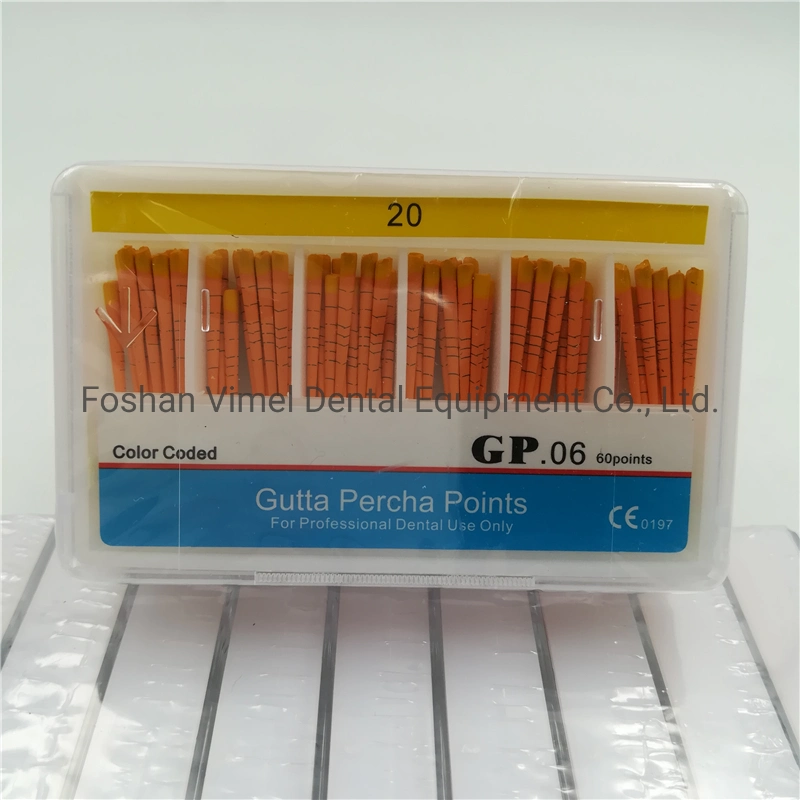 Taper 02 / 04 / 06 Dental Gutta Percha Points with Depth Marked Gp Dental Materials