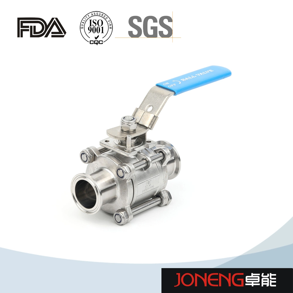 Stainless Steel Hygienic High Pressure Three Piece Sanitary Ball Valve (JN-BLV2009)