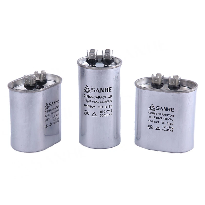 45+7.5UF 450V High quality/High cost performance  Cbb65 AC Motor Capacitor Dual Type