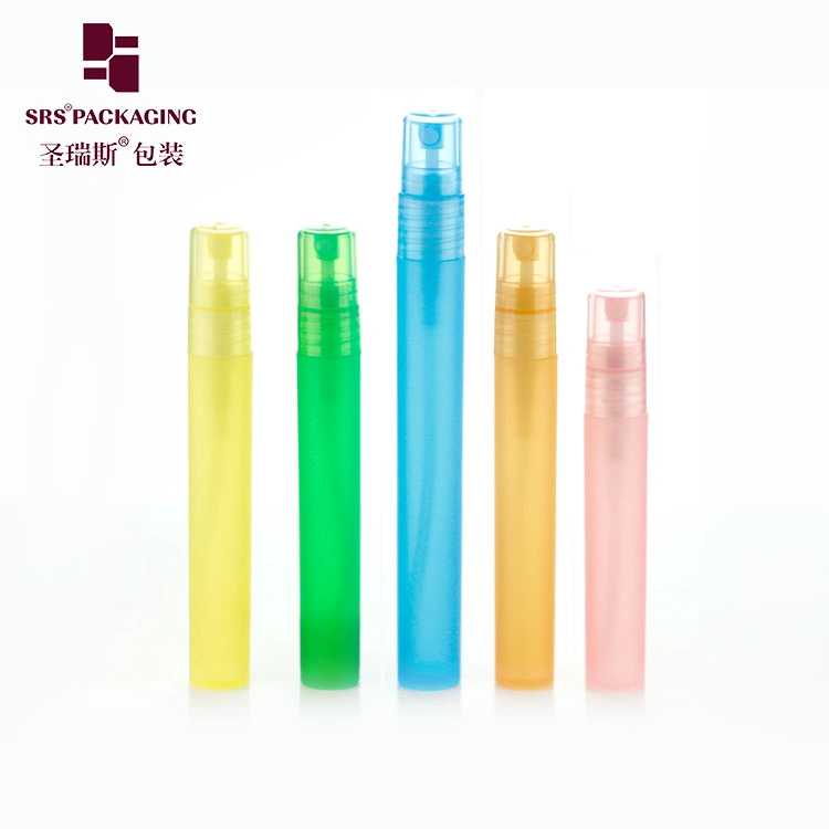 5ml 8ml 10ml Leere Mini-Pocket-Karte aus feinem Kunststoff Sprühflasche Twist Pumpe Zähne Aufhellung Kosmetische Eyeliner Lip Gloss Zerstäuber Parfümstift mit Clip Cap