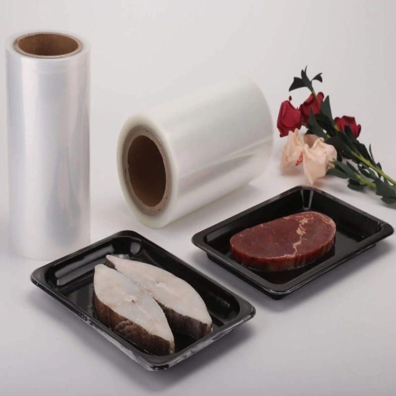 PP PE Vacuum Skin Film for Sealing Food Meat Meal Fish Rice Tray Packing