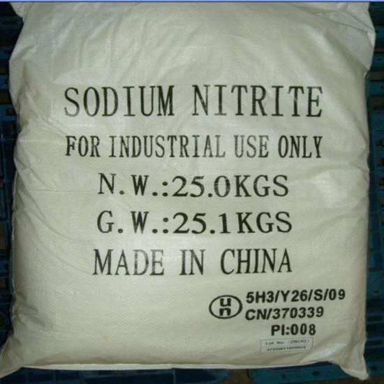 Le nitrite de sodium de qualité industrielle No CAS 7632-00-0 Nnao2 Nitrite de sodium pour la vente