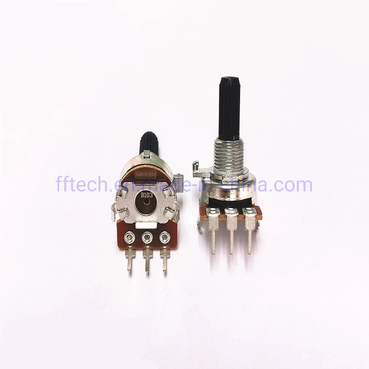 Good Quality R16 B50K Plastic Shaft Rotary Potentiometer R16 Insulated Shaft Potentiometer