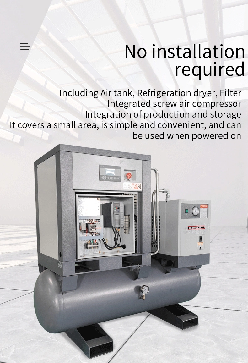 Hiross Special Air Compressor for Laser Cutting Technologically Advanced Industrial Compressors 7.5kw 10HP All in One