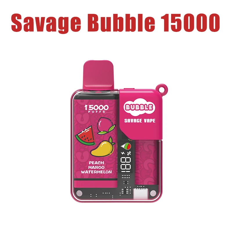 E Cigarette 15K Savage Bubble 15000 Puffs lápiz desechable para dosis Envío de gota al por mayor I VAPE desechable Vapes Puff