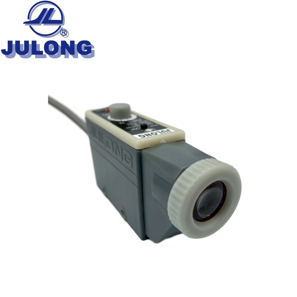 Marca de color Julong Sensor Fotoeléctrico Z3s-TB22, rojo, verde y sensor de marcas foco circular