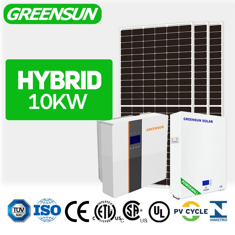 Home Use 10kw Solar Hybrid System with Lithium Batteries