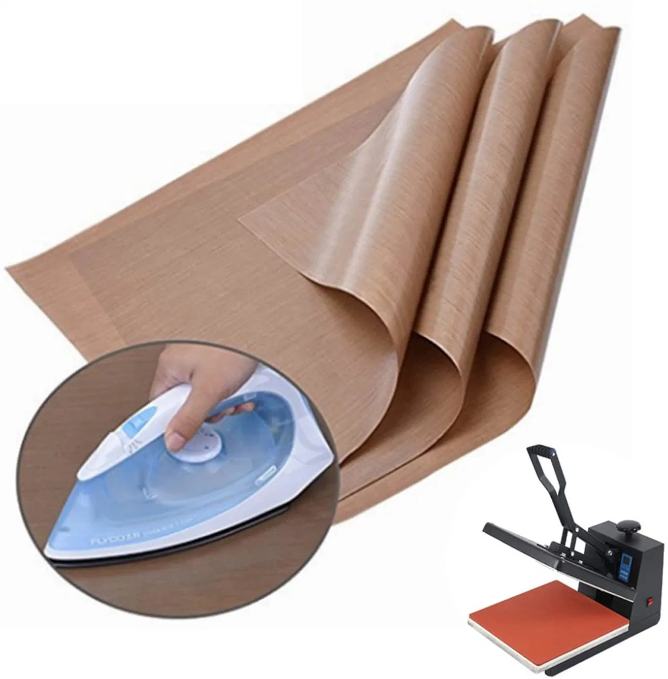 Heat Insulation Material Resistance to UV IR and Hf PTFE Coated Fiberglass Fabric for Thermal Insulation Blankets