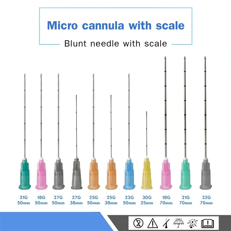 Medical Beauty Micro Cannula Blunt Needle Full Model Mesotherapy Needle