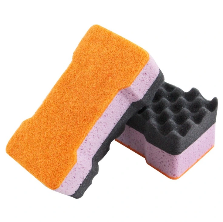 Wear-Resistant and Durable Easy Descaling Composite L-Shaped Car Wash Sponge