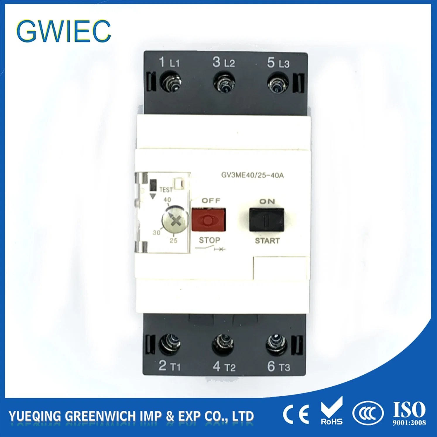 Tesys Gwiec Vacuum Motor Circuit Breaker with No Nc Gv2