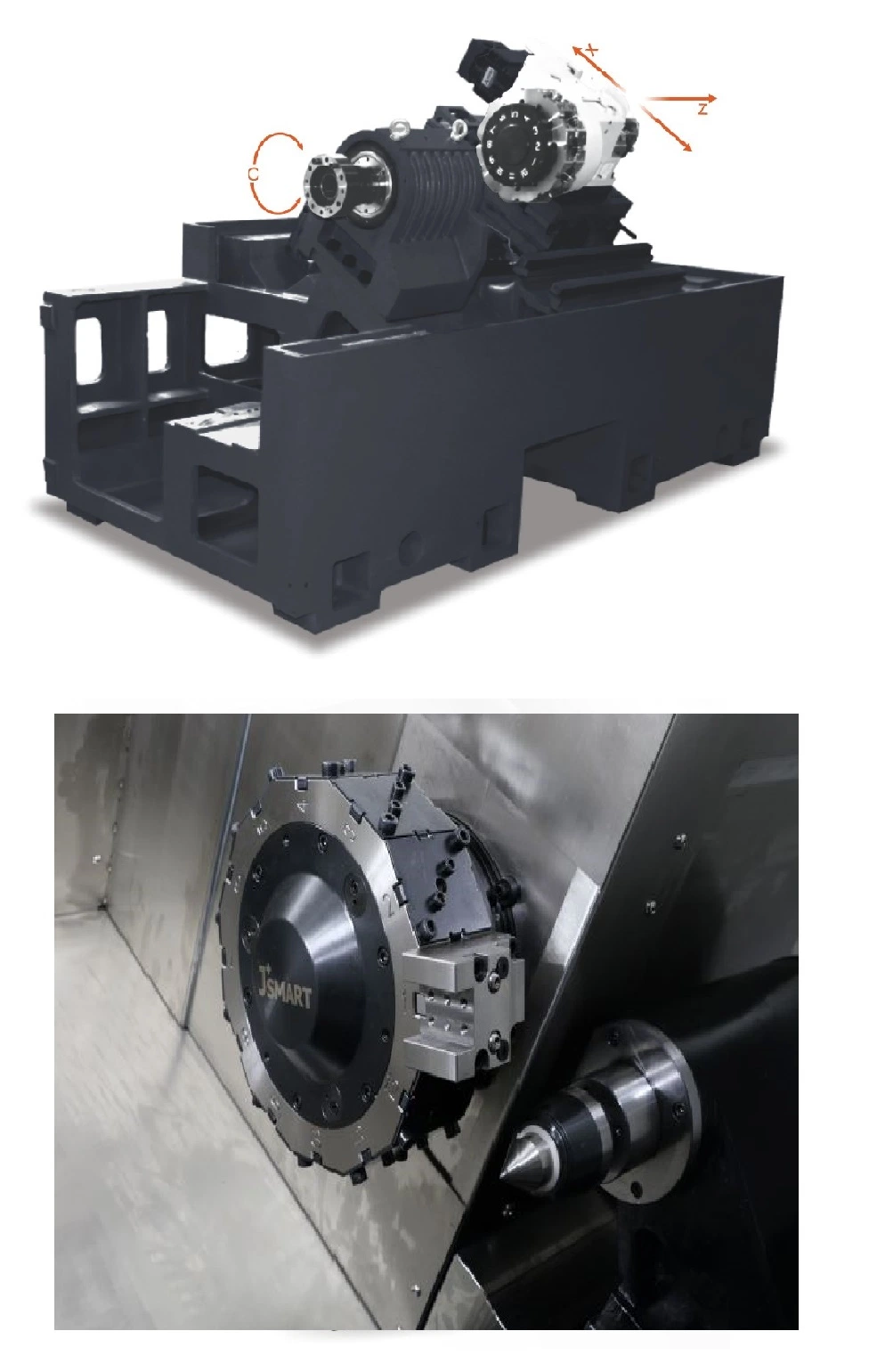 LST-506YC CNC-Drehzentrum mit Fräsen automatische Flachbett CNC Drehmaschine mit Werkzeugdrehmaschine