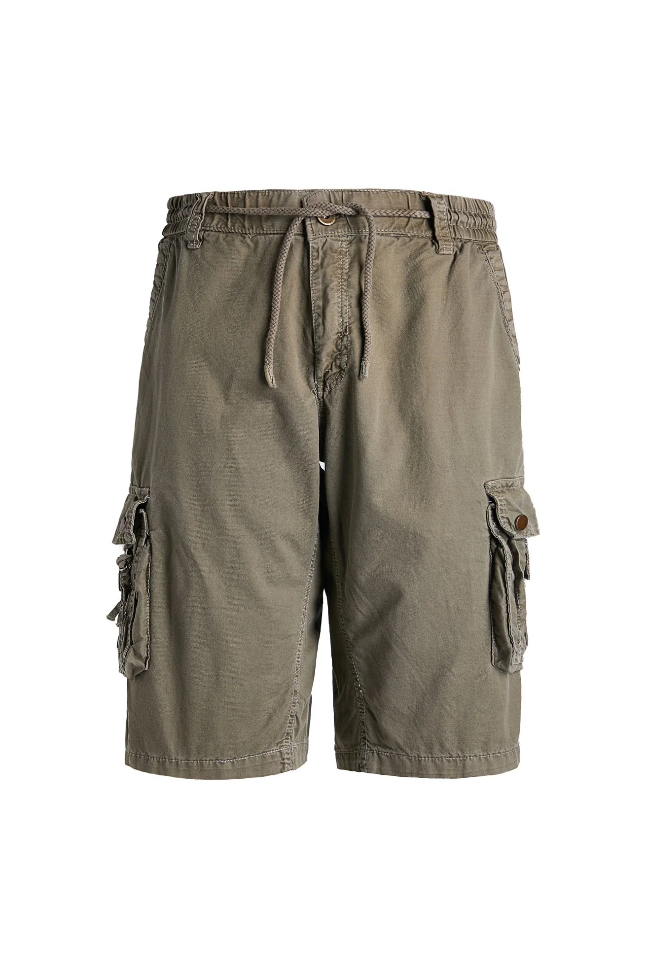La Mens Cargo Shorts Shorts ropa deportiva Wasitband tejido elástico con una cuerda