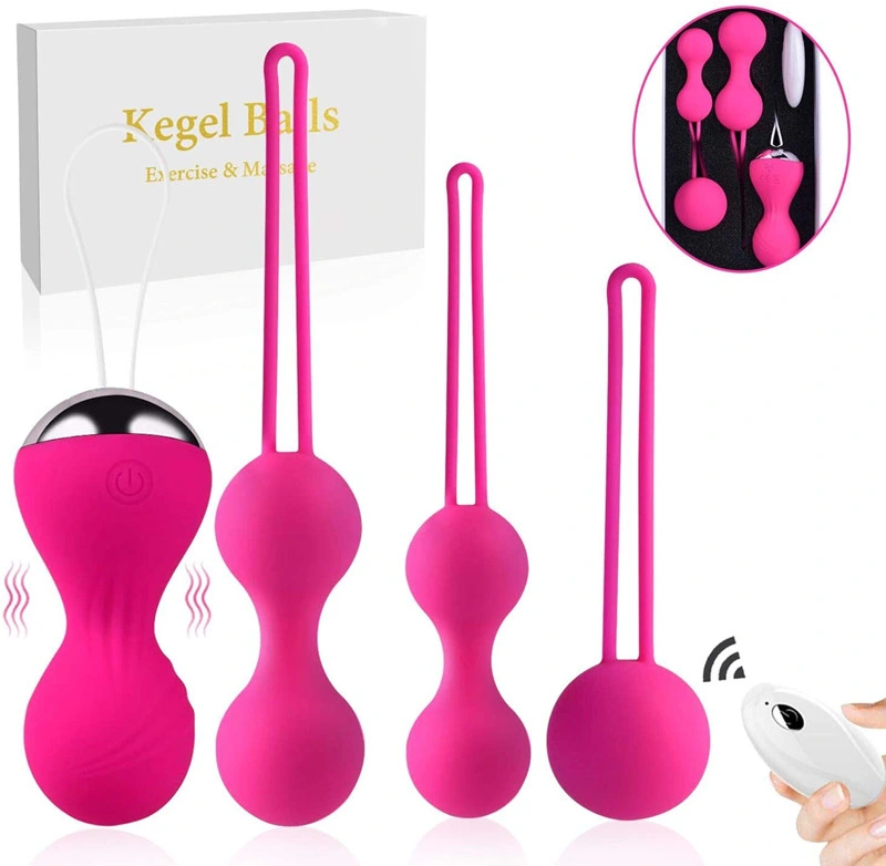 10 modes de vibration de serrage des femmes vagin Kegel boules avec la commande à distance