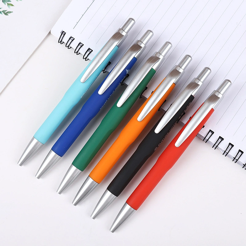 Brush Colour Pencils School Paper Stationery LED USB Flash Drive Plastic Ballpoint Lapiceros Industrial Custom Ball Point Pen