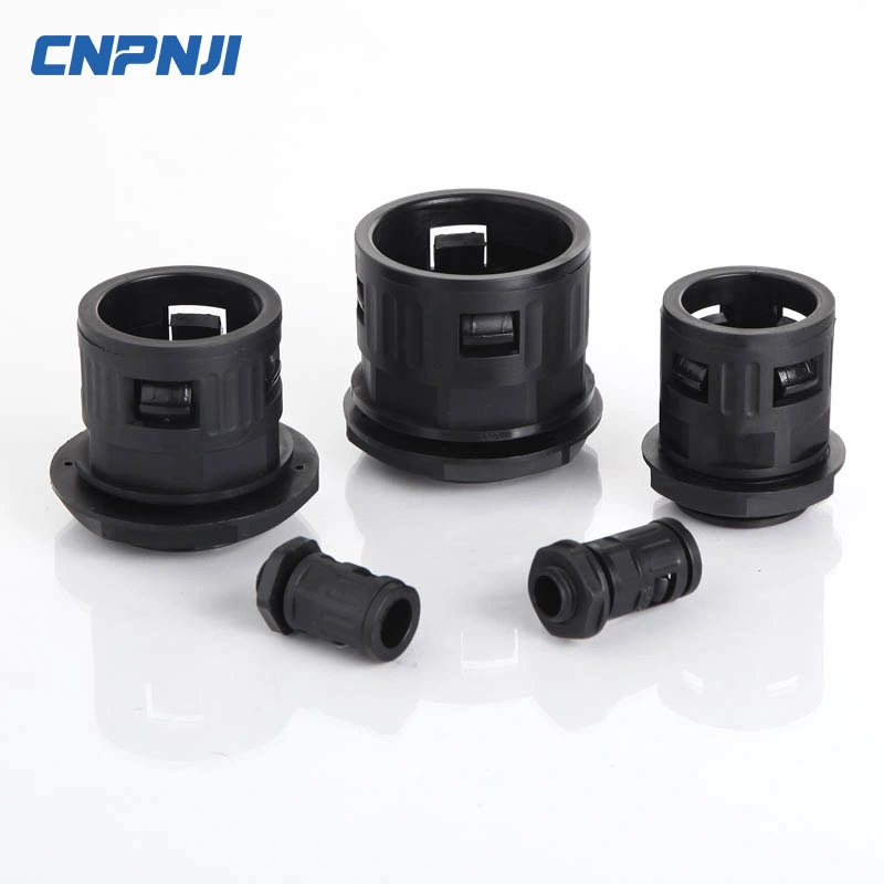 Cnpnji Quick Plug Elbow Straight Cable Gland Flexible Corrugated Conduit Connector M12-M63