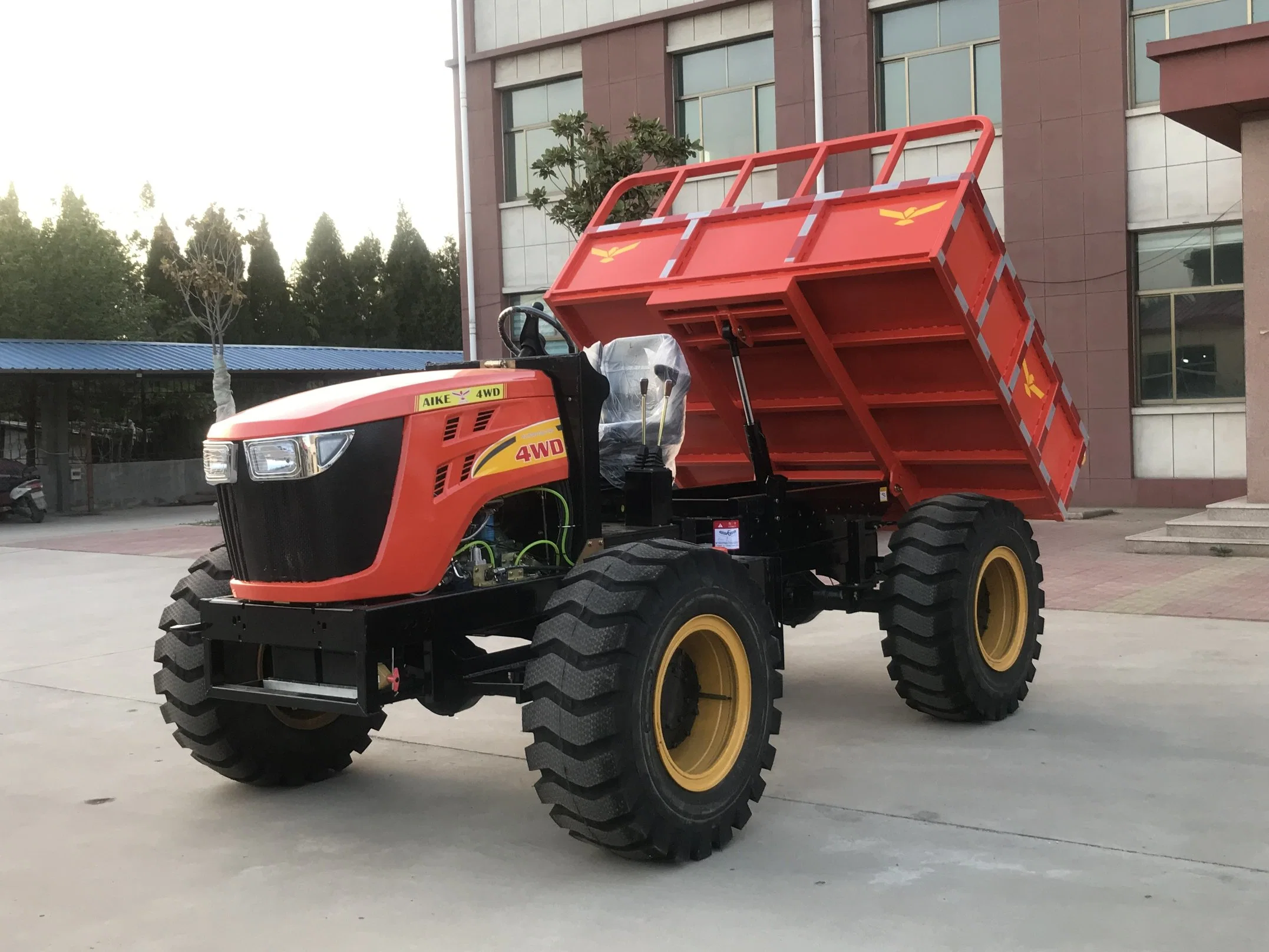 Aike 4WD de aceite de palma agrícola Dumper Truck