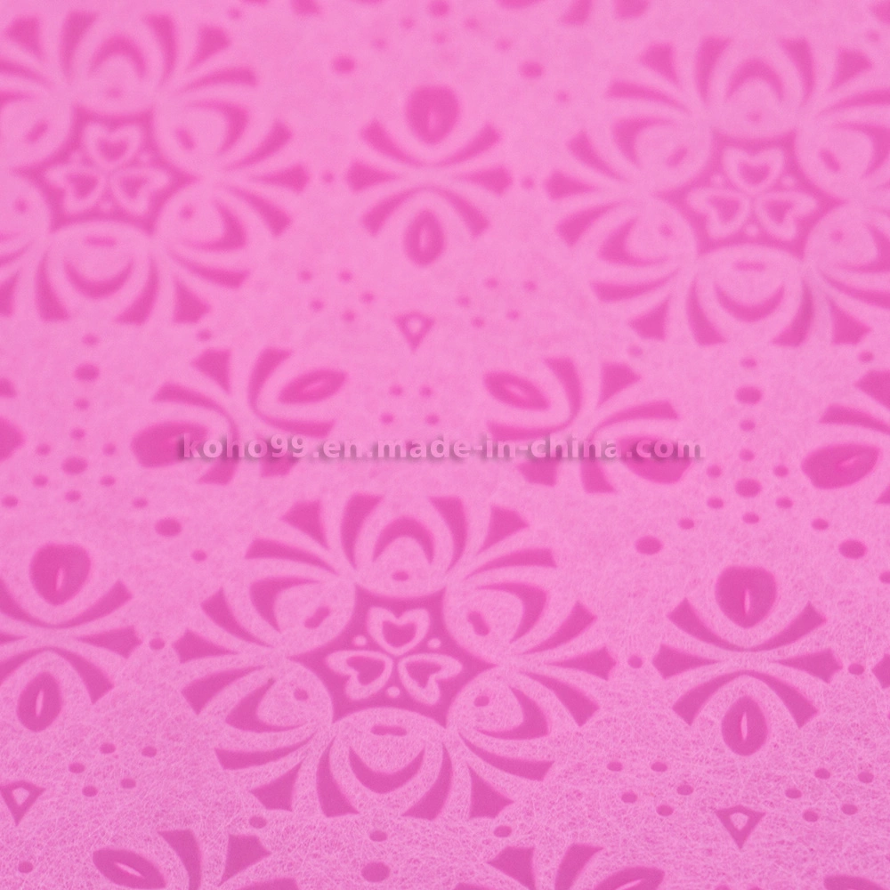 Pink Latest Snow Embossing Cloth